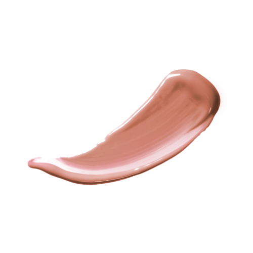 En klick beige smink eller foundation på en vit bakgrund.
