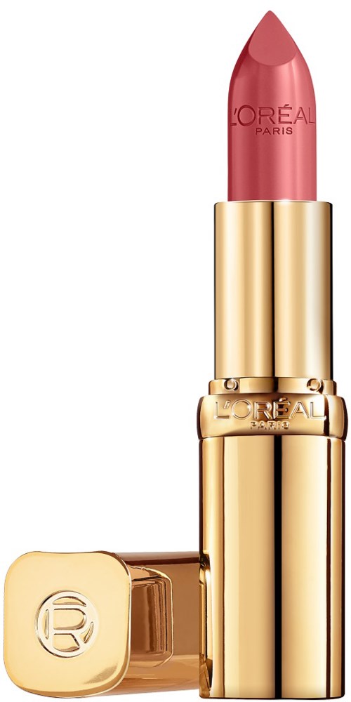 Luupp.single in kultaisessa kotelossa vaaleanpunainen huulipuna ja merkki L'Oréal.