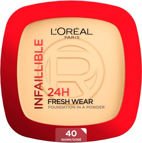 L'Oréal Puder, Bezeichnung 'Infallible 24H Fresh Wear', Farbnummer 40 Warm Doré.