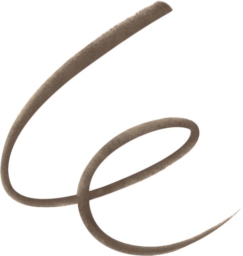 Eine metallische Feder mit einer dünnen, gebogenen Form und metallischem Finish.