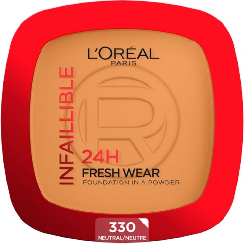 L'Oréal Paris Infallible 24H Fresh Wear Puderfundation, Farbton 330, neutral.