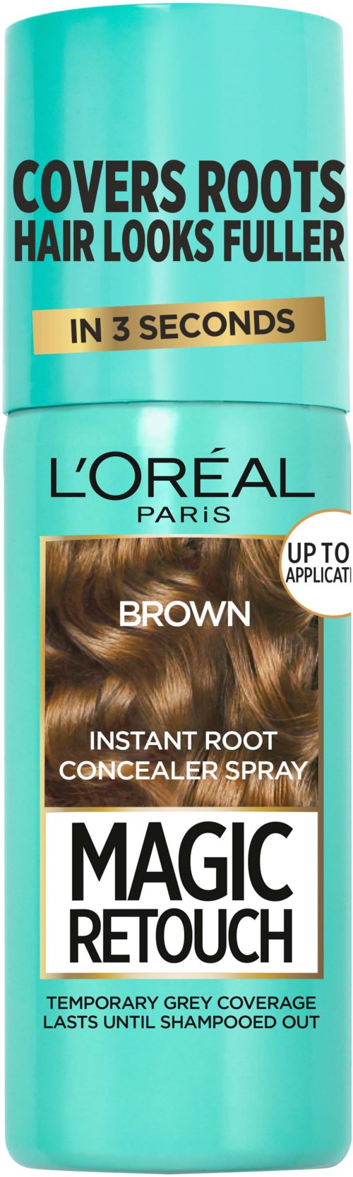 L'Oréal Magic Retouch Spray deckt schnell die Ansätze ab und macht das Haar voller. Es hält bis zum Waschen.