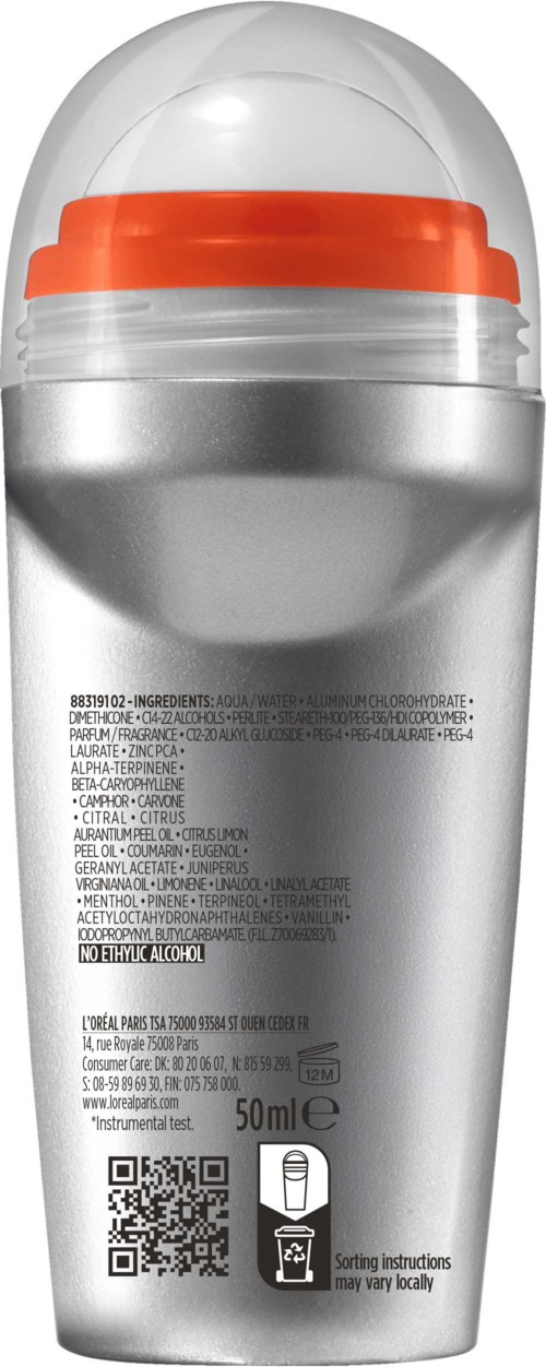 Loreal Paris Men Expert Invincible 96H Anti-Perspirant Roll-On 50 ml