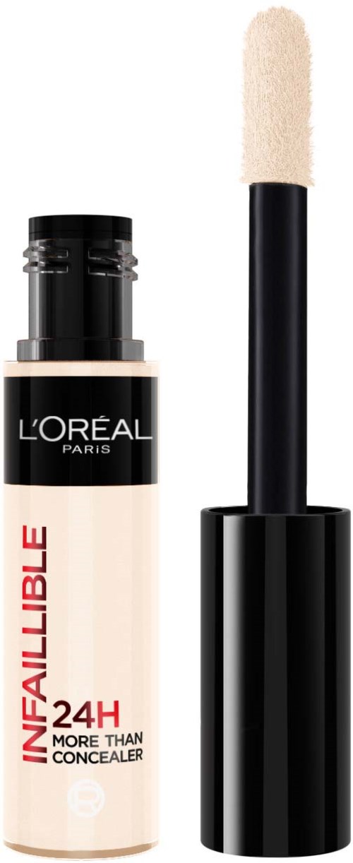L'Oréal Abdeckstift mit Applikator und schwarzem Deckel.