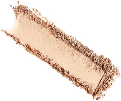 A rectangular makeup product with powder, some of it spilled around. It looks like a compact or blush.