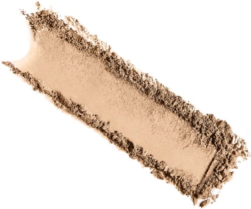 A rectangular, beige-colored powder with darker edges, likely a cosmetic or makeup product like blush or eyeshadow.