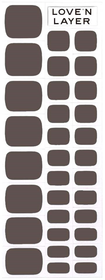 The image shows different-sized circles labeled 'LOVE N LAYER' and some small squares next to them.