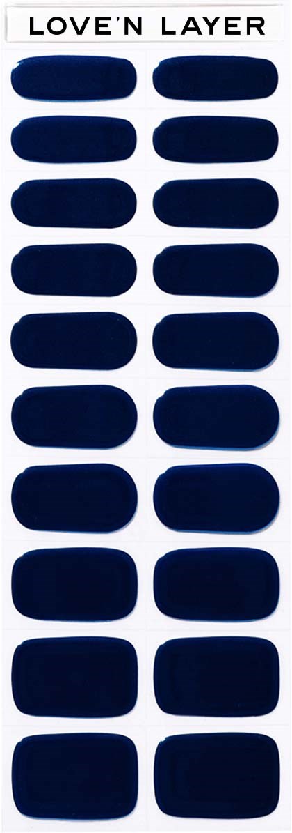 A sticker sheet with dark blue ovals labeled 'LOVE'N LAYER' at the top.
