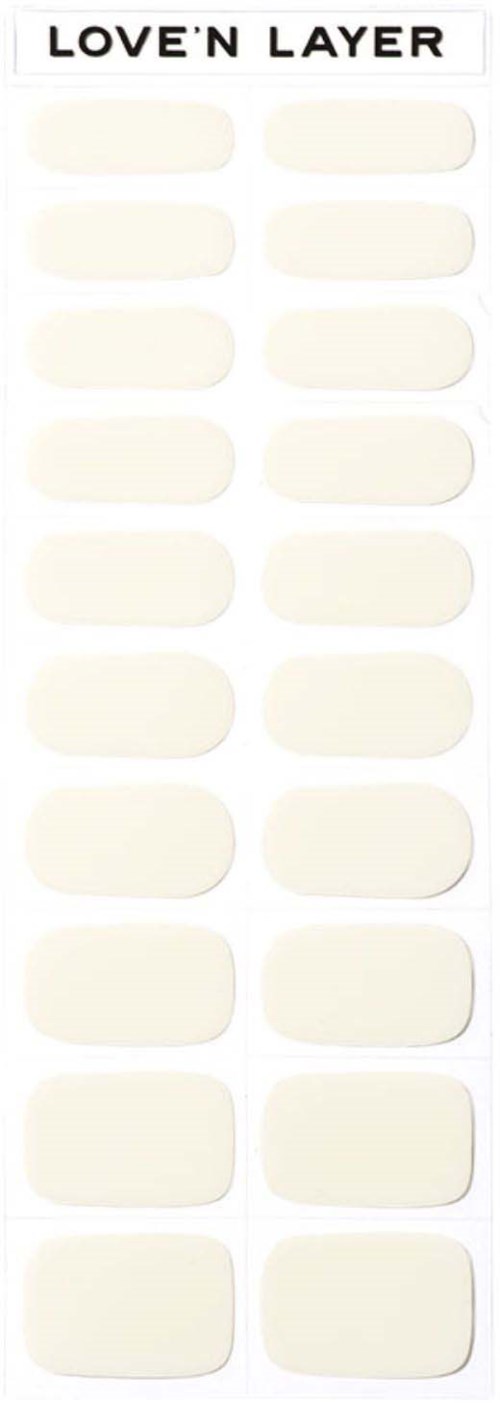 A sticker sheet titled 'LOVE'N LAYER' with blank spaces for decoration or notes.