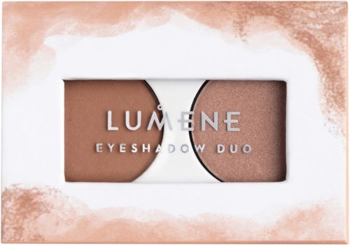Lumene Bright Eyes Eyeshadow Duo  2 Earthy Nudes