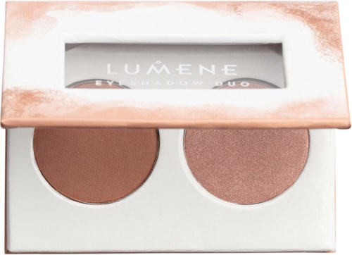 Lumene Bright Eyes Eyeshadow Duo  2 Earthy Nudes
