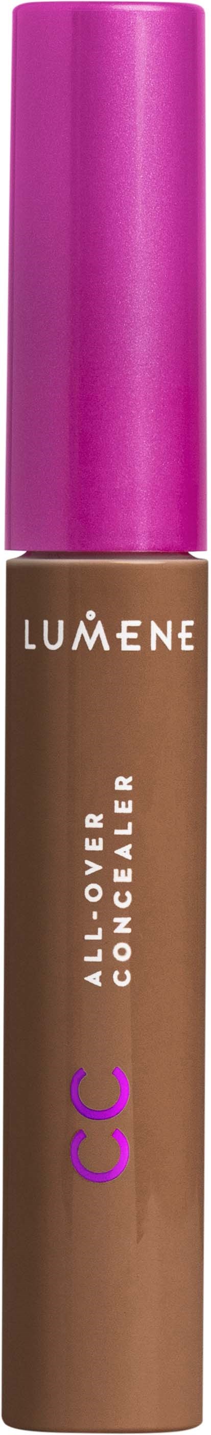 Het is een tube van LUMENE All-Over Concealer met een roze dop.