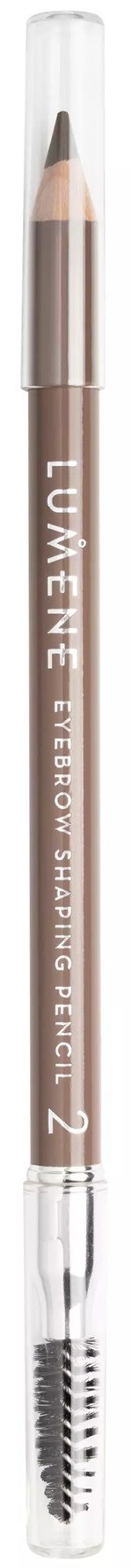 kynämuotoisen meikkituote, jossa on läpinäkyvä suojus ja lukee 'L'Oreal' ja 'Brow Artist Shaper'.