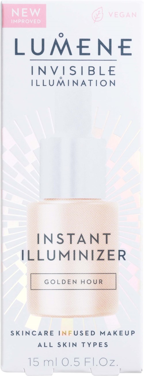 Eine Box für Lumene Invisible Illumination Instant Illuminizer, mit leuchtenden Effekten, für alle Hauttypen, 15 ml.