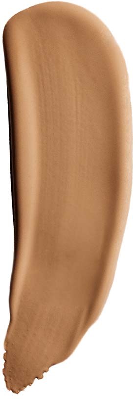 A swatch of light brown foundation or concealer makeup with a smooth, creamy texture.