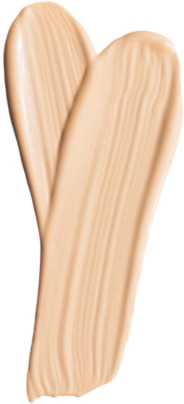 Zwei beige-farbene, verlängerte und strukturierte Flächen überlappen sich. Sie sind glatt mit hellen Streifen. Der Hintergrund ist schwarz.