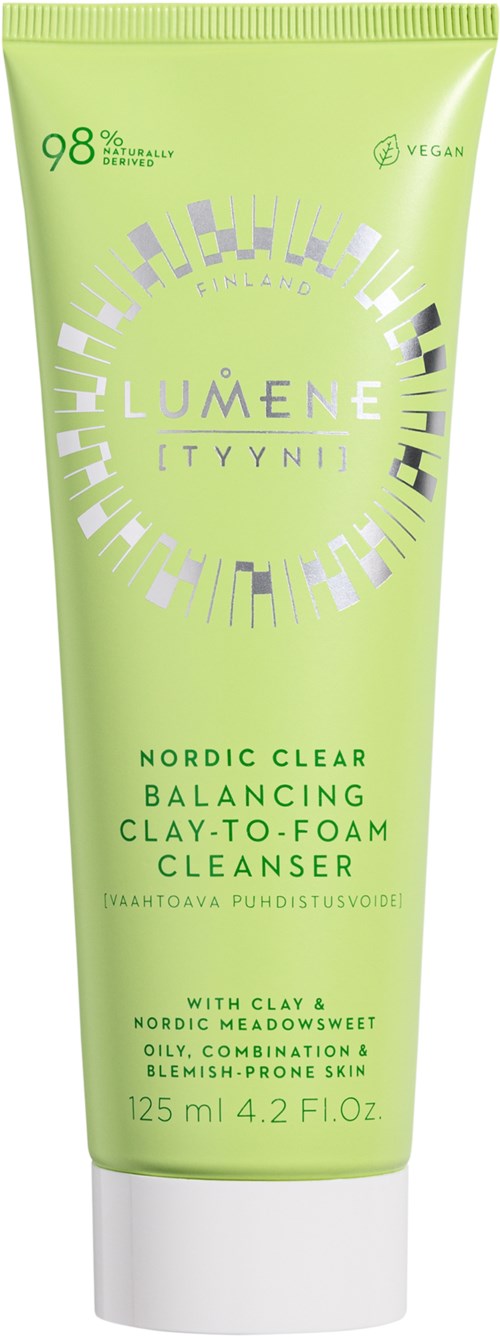 Lumene Nordic Clear Balancing Clay-to-Foam Cleanser 125 ml