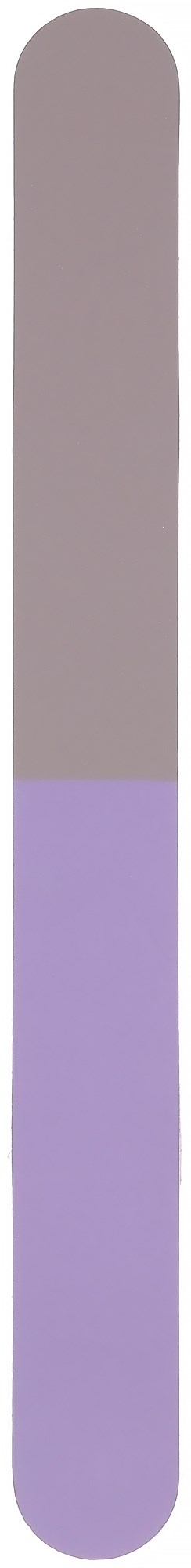 Eine vertikale Anzeige mit zwei Farben, lila unten und grau oben, zeigt Werte.