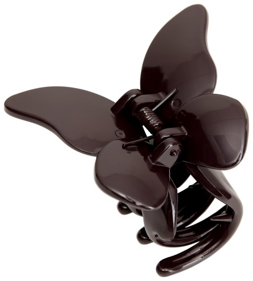 A black hair clipper with three blades and a handle, used for trimming hair.