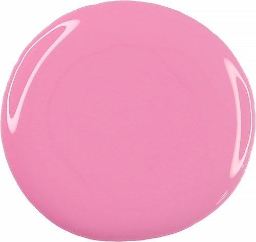 A large pink ball with shiny reflections. Looks smooth and round.