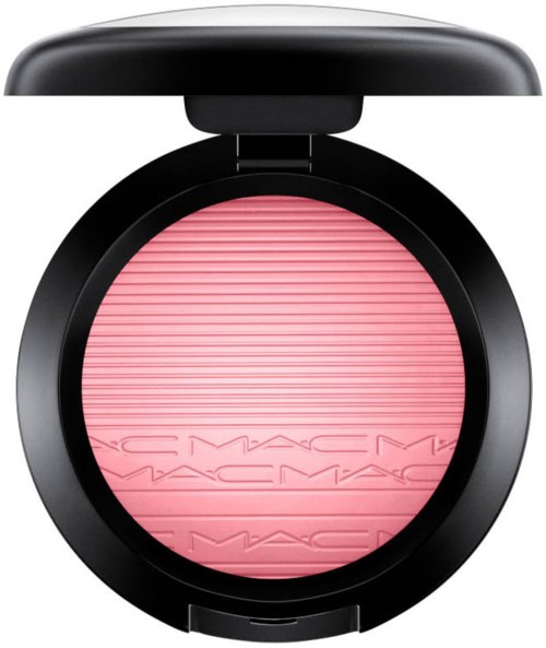 Pinkki poski MAC-logolla, mustassa pyöreässä säiliössä, jossa kansi avoinna.