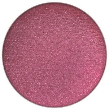 Pink shimmery eyeshadow in a round container.