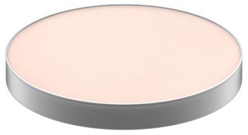 Ett runt föremål med en rosa yta och en grå kant, ser slätt och platt ut.