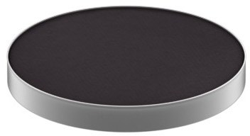 A round black object with a white edge, looks like a sleek, modern disc or base.