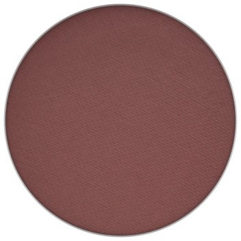 A round makeup blush in a pinkish-brown shade.