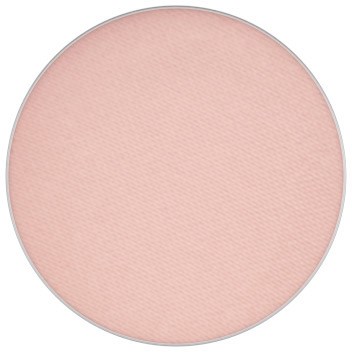 A soft, pink powder compact with no visible markings or designs.