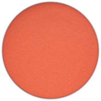 A round, orange blush with a smooth, slightly textured surface.