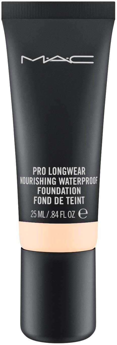 MAC Pro Longwear foundationrör, svart med beige upptill, märkt vattentätt näringsrikt, 25 ml.