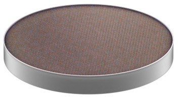 A round, flat, brown surface with a silver edge, resembles a coaster or a small tray.