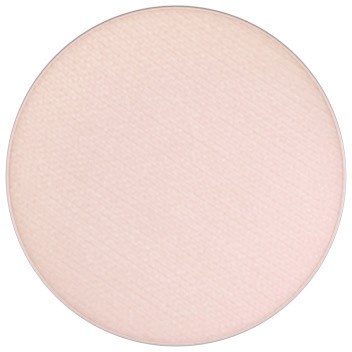 A round, light pink makeup product, likely powder, with a smooth surface and no visible markings.