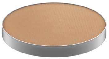 A round, beige-colored item with a silver edge. It looks flat and smooth.