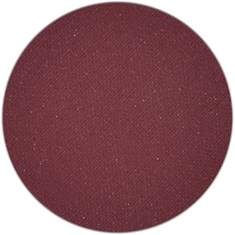 A round, maroon-colored swatch of fabric with a textured surface and tiny sparkles.