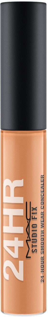 Ett rör med Maybelline 24HR Studio Fix flytande foundation med svart lock.