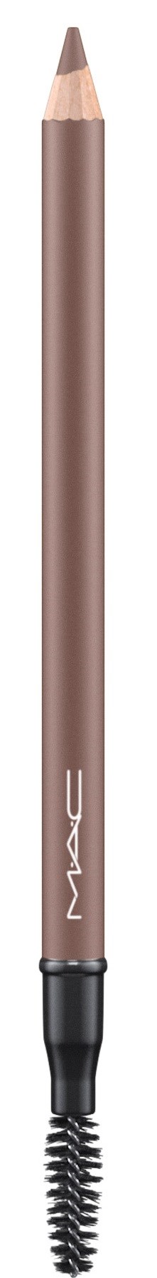 En makeuppenna med en böjd borste i änden, avsedd för ögonbryn eller eyeliner.