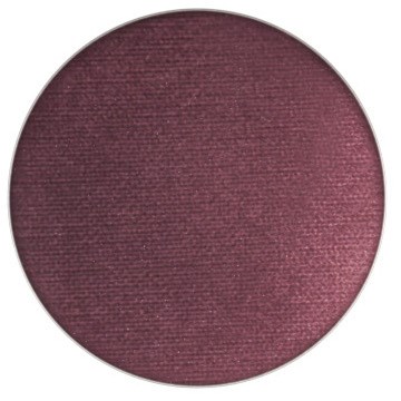 A round, maroon eyeshadow with a shimmery finish, smooth surface, and no visible patterns or marks.
