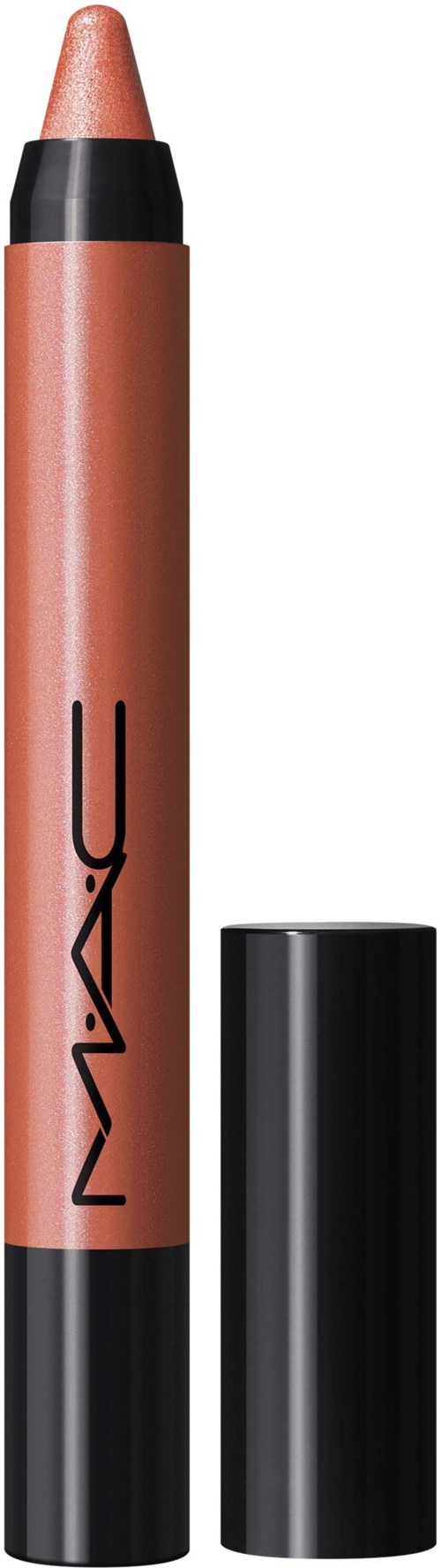 A nude-colored makeup stick with a black cap, labeled MAC.