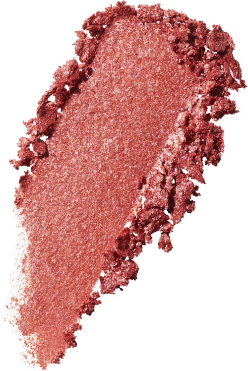A pinkish crushed powder with a smooth center and rough edges. Looks like makeup or eyeshadow.