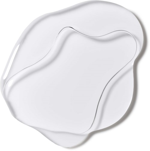 A white skincare product with a smooth, irregular shape, likely a cream or lotion container.