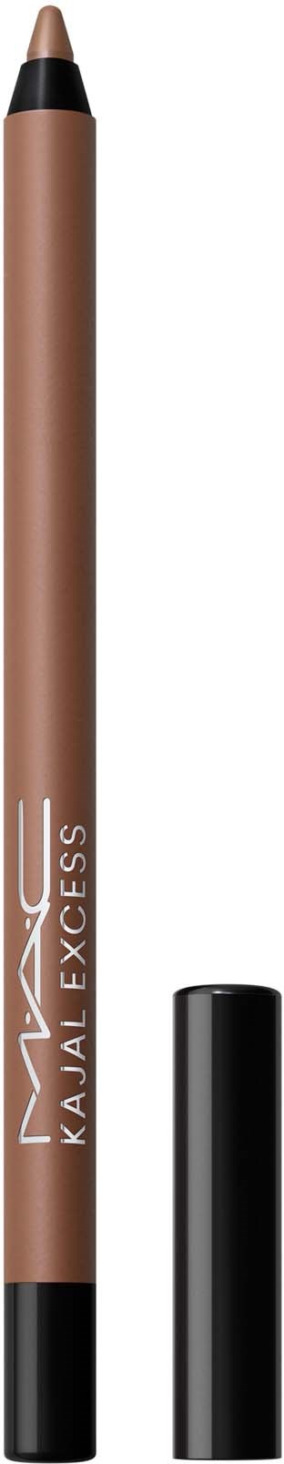 Kajal blyant i beige med svart lokk og spiss, merket MAC Kajal Excess.