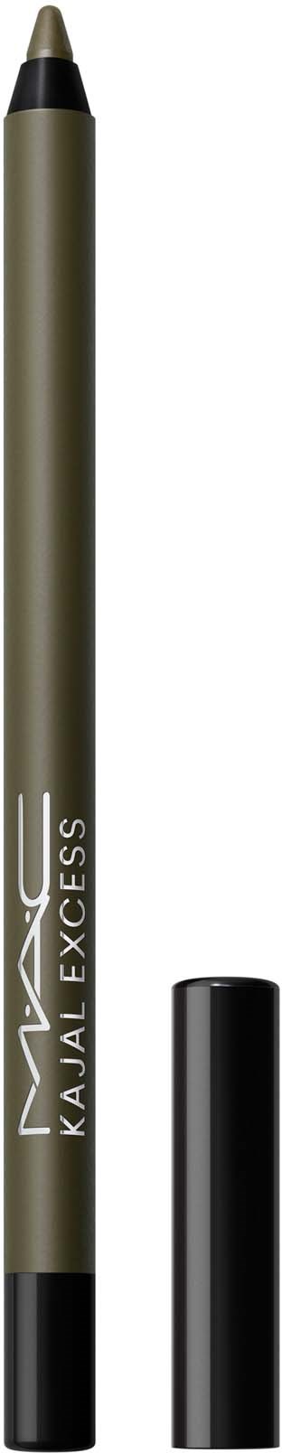 En gullfarget eyeliner-penne med svart lokk og spiss, merket MAC Kajal Excess.