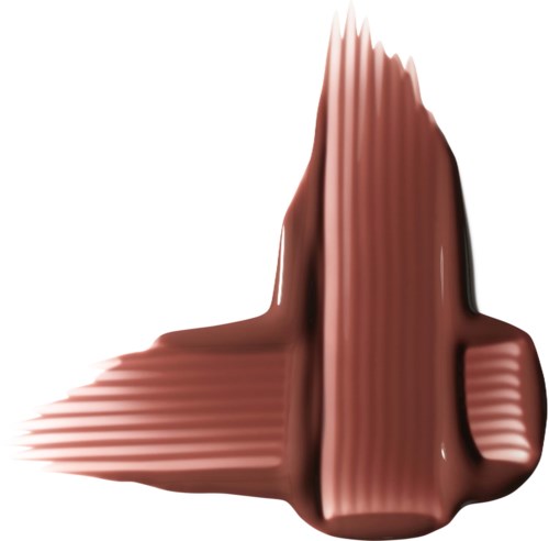 A brown shape with ridges, looks like a piece of chocolate or a playful sculpture.