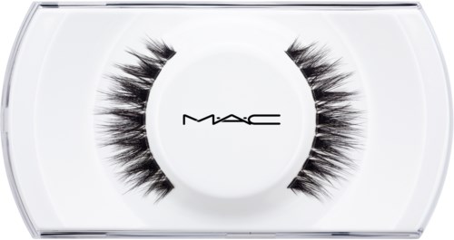 False eyelashes inside a clear case with the MAC logo in the center.