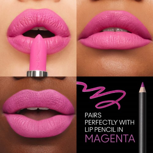 Lipstick and lips in shades of pink and purple, with a focus on matching lips perfectly with a lip pencil.