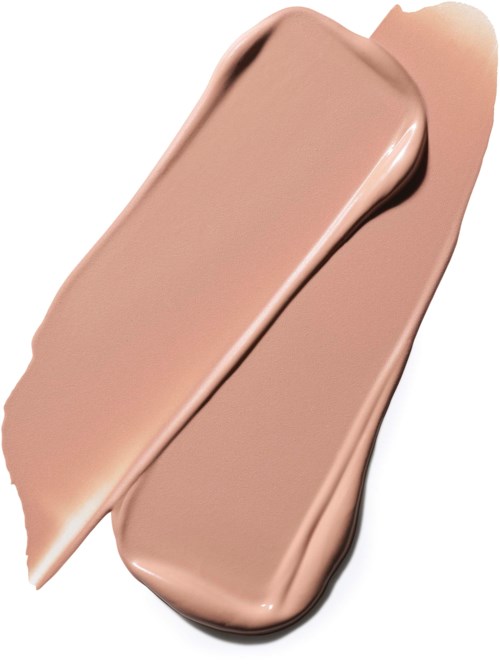 Make-up-Probe von beiger Foundation oder Concealer, glatt und cremig.