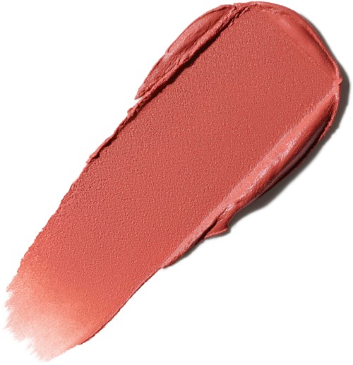 Pink lipstick swatch with a smooth, creamy texture and rounded tip.