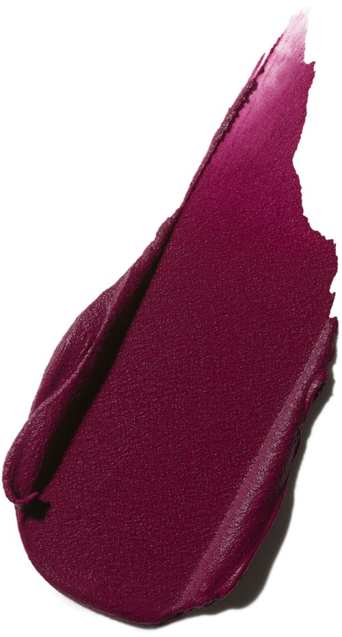 A lipstick smear in dark pink on a white background. Looks like makeup product.